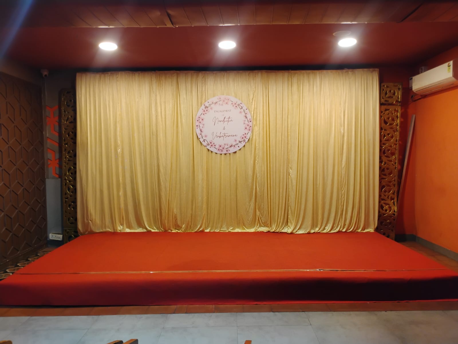 Oak Hall Seating Layout